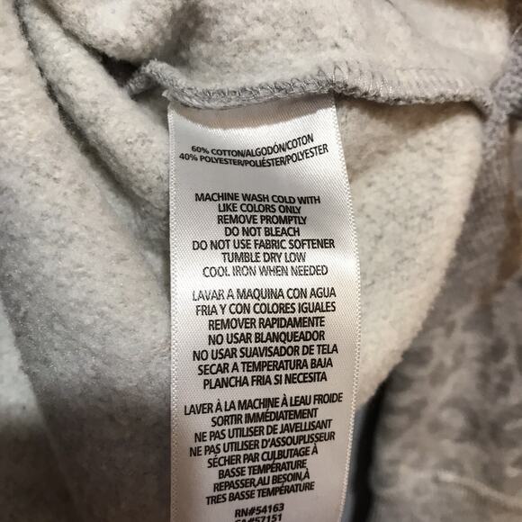 Calvin Klein Performance Animal Print Logo Sweatshirt Womens Small Gray leopard - Picture 5 of 7